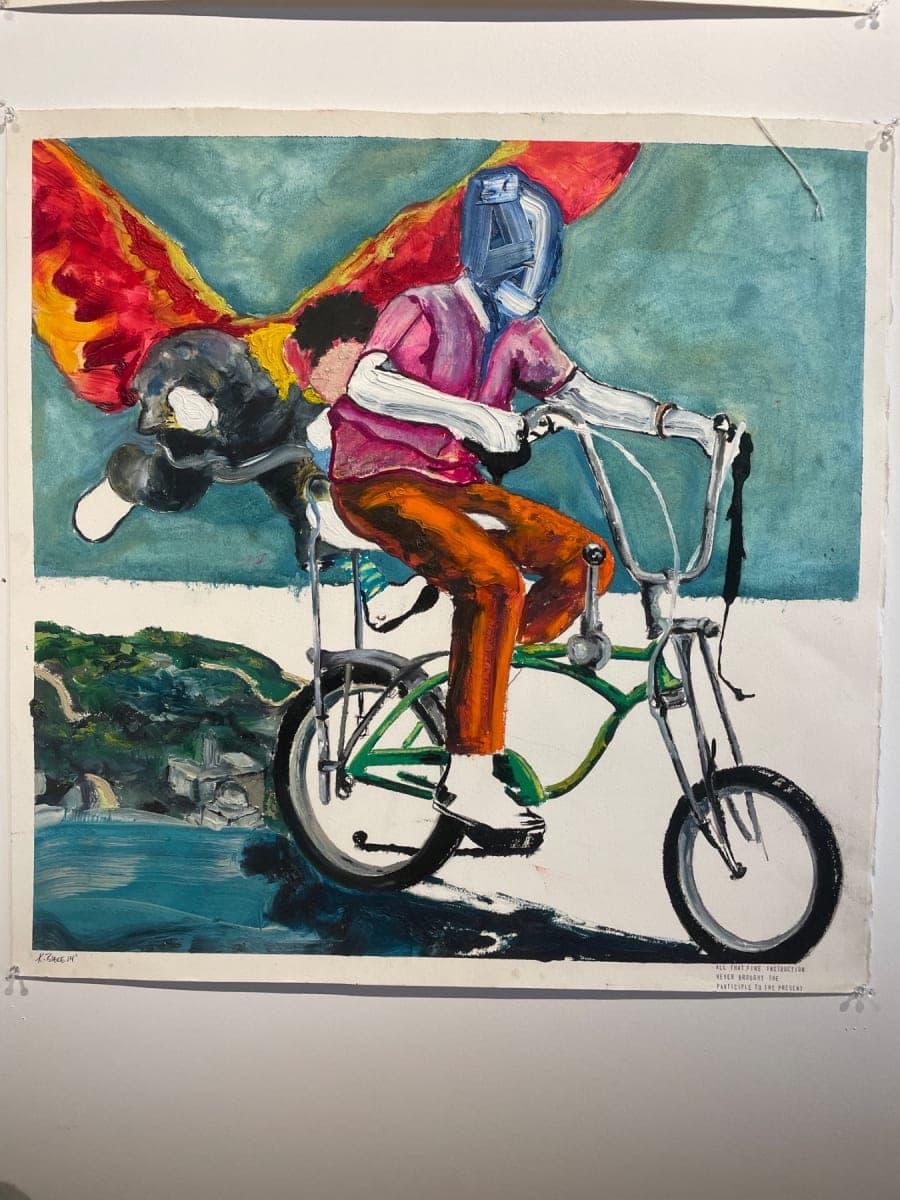 Kevin Blake Art all that fine instruction never brought the participle to the present