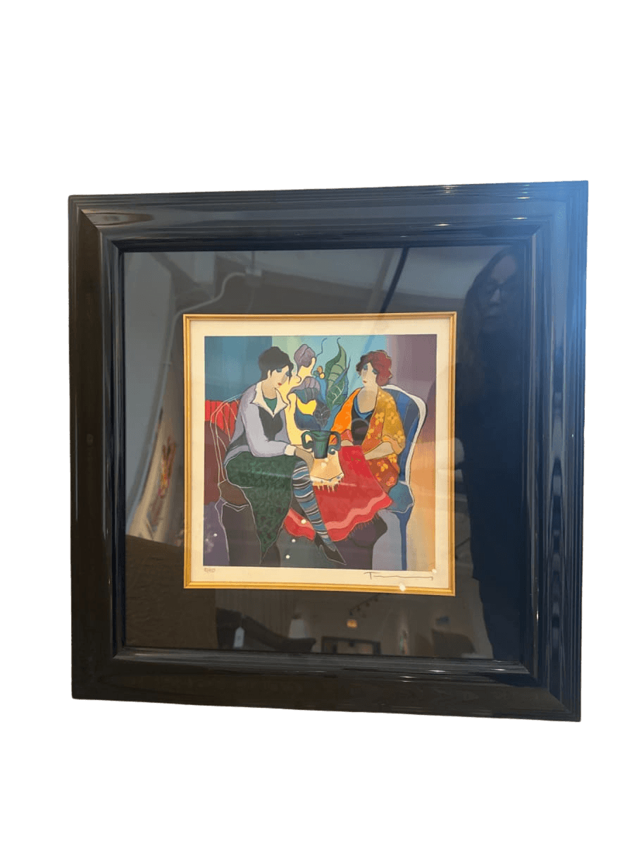 Itzchak Tarkay Serigraph - Two Women Conversing
