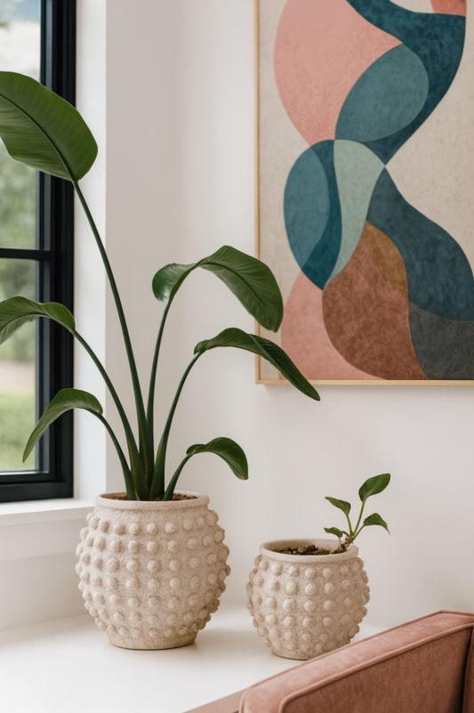 Minka-Style Indoor Planters (Set of 2) - w/Plants!