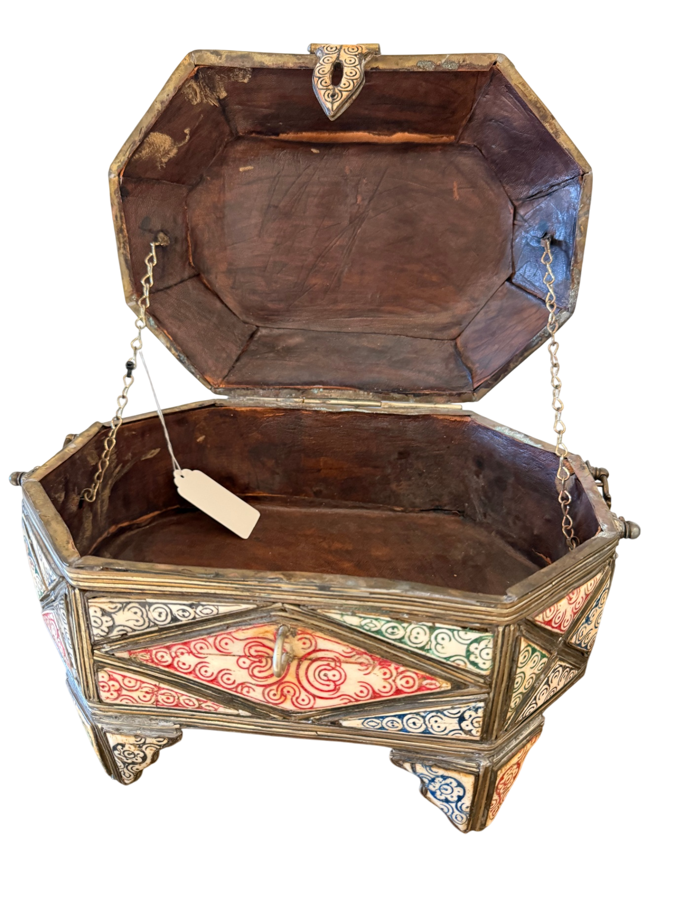 Handmade Antique Turkish Bone Jewelry Box