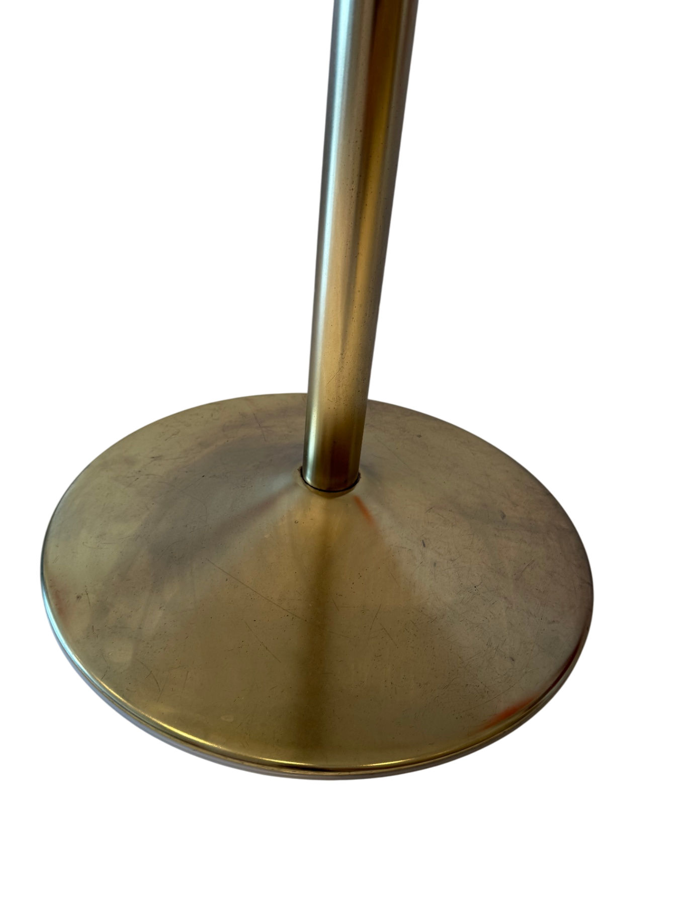 Chic White & Gold Pedestal Table