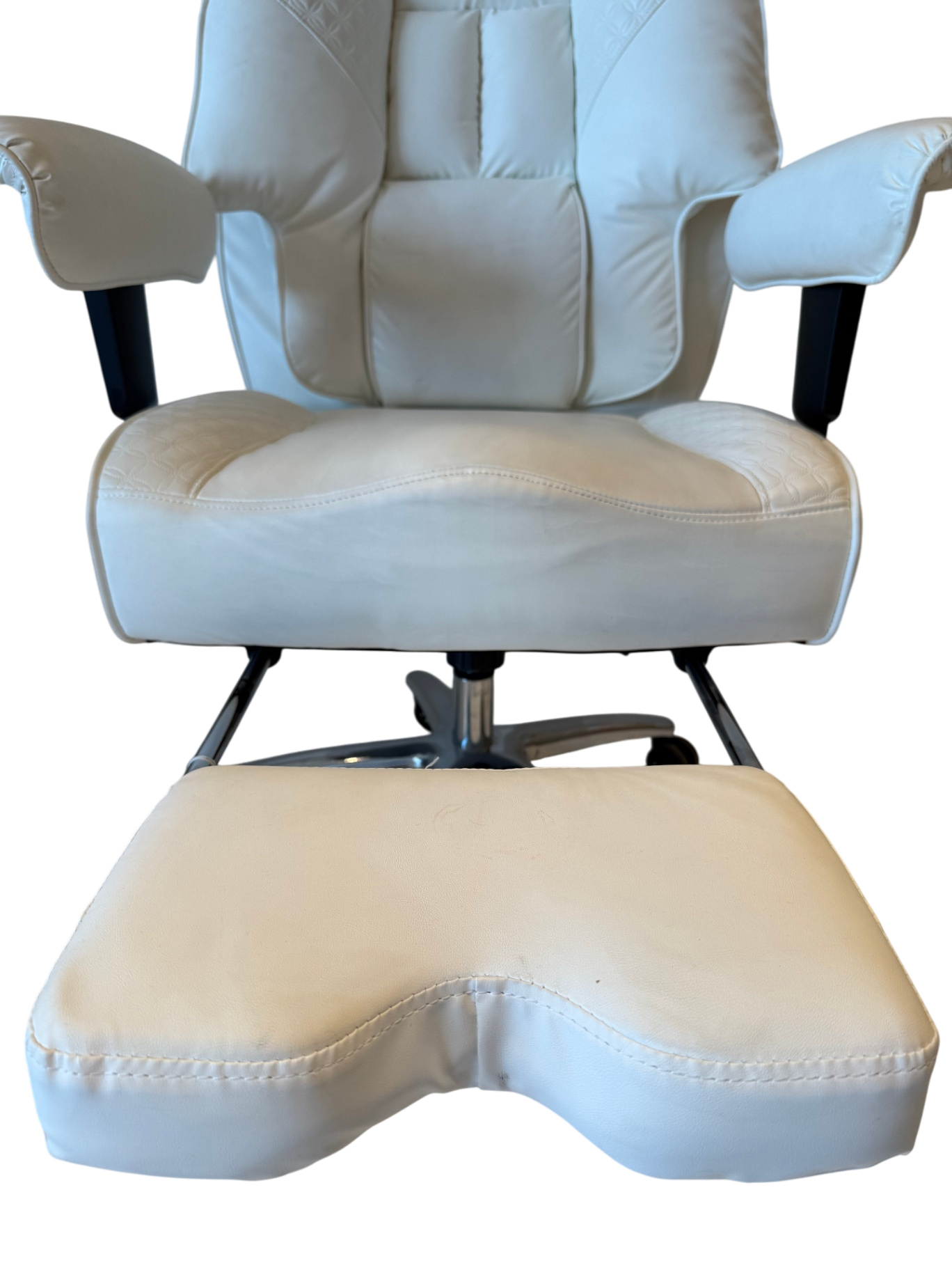 Large Offwhite Office Chair - Office Throne