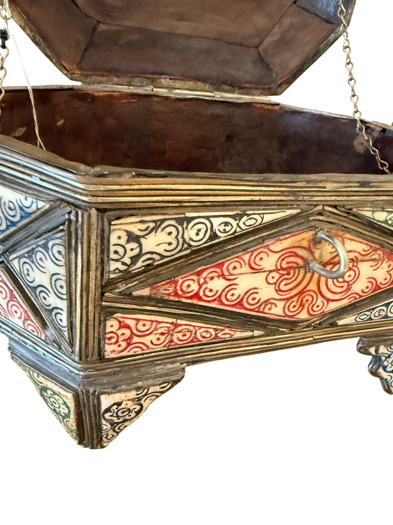 Handmade Antique Turkish Bone Jewelry Box