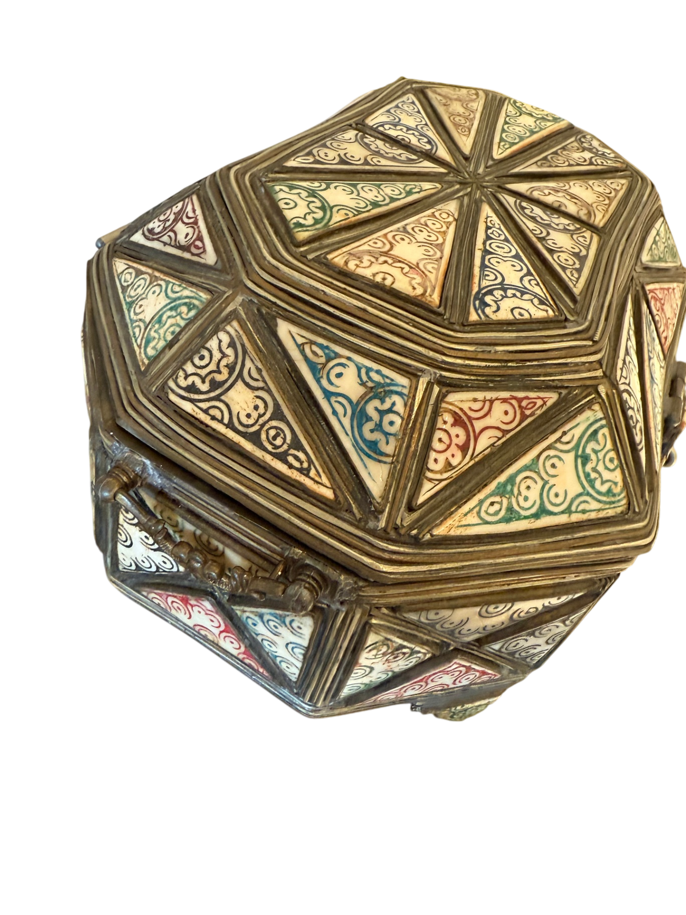 Handmade Antique Turkish Bone Jewelry Box