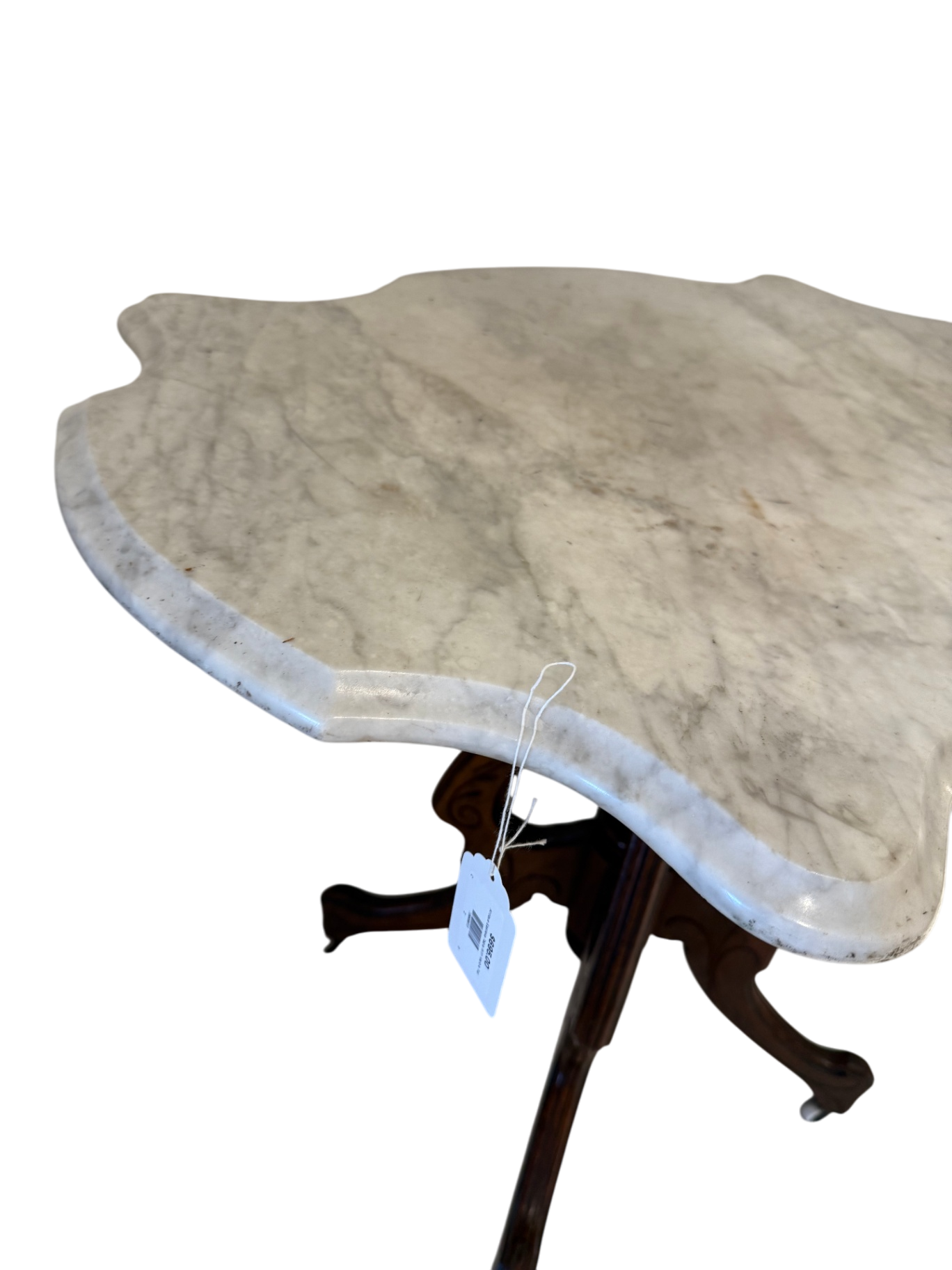 Antique Eastlake Table With Marble Top