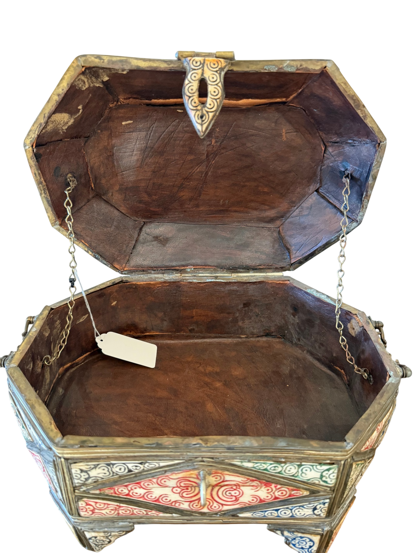 Handmade Antique Turkish Bone Jewelry Box